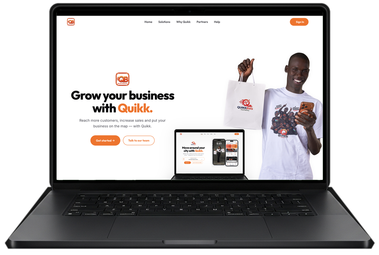 QuikkEats Space Black MacBook Experience