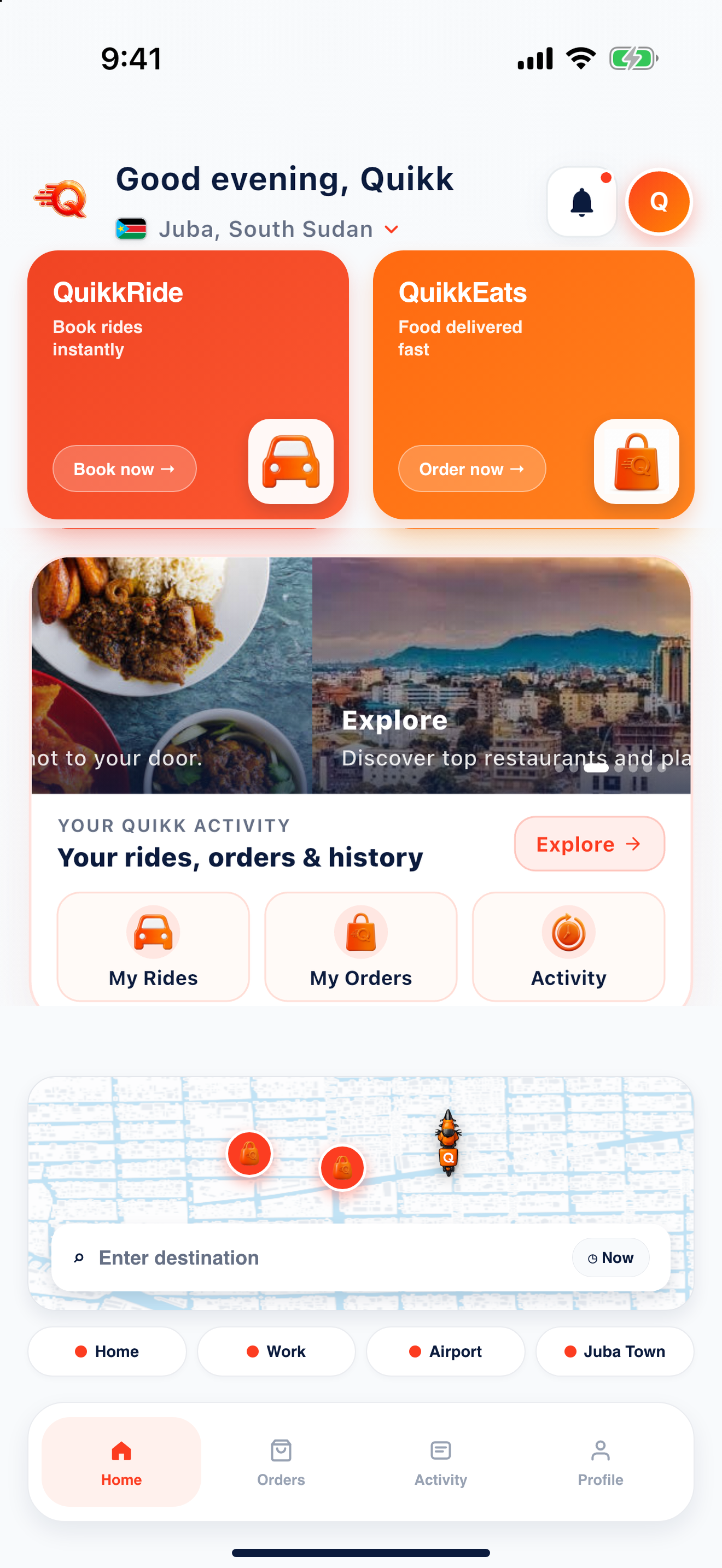 QuikkEats Store & Restaurant Discovery